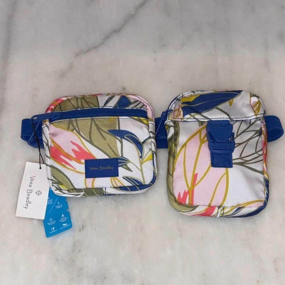 Vera Bradley Rain Forest Leaves Convertible Belt Bag Sling Crossbody NWT
